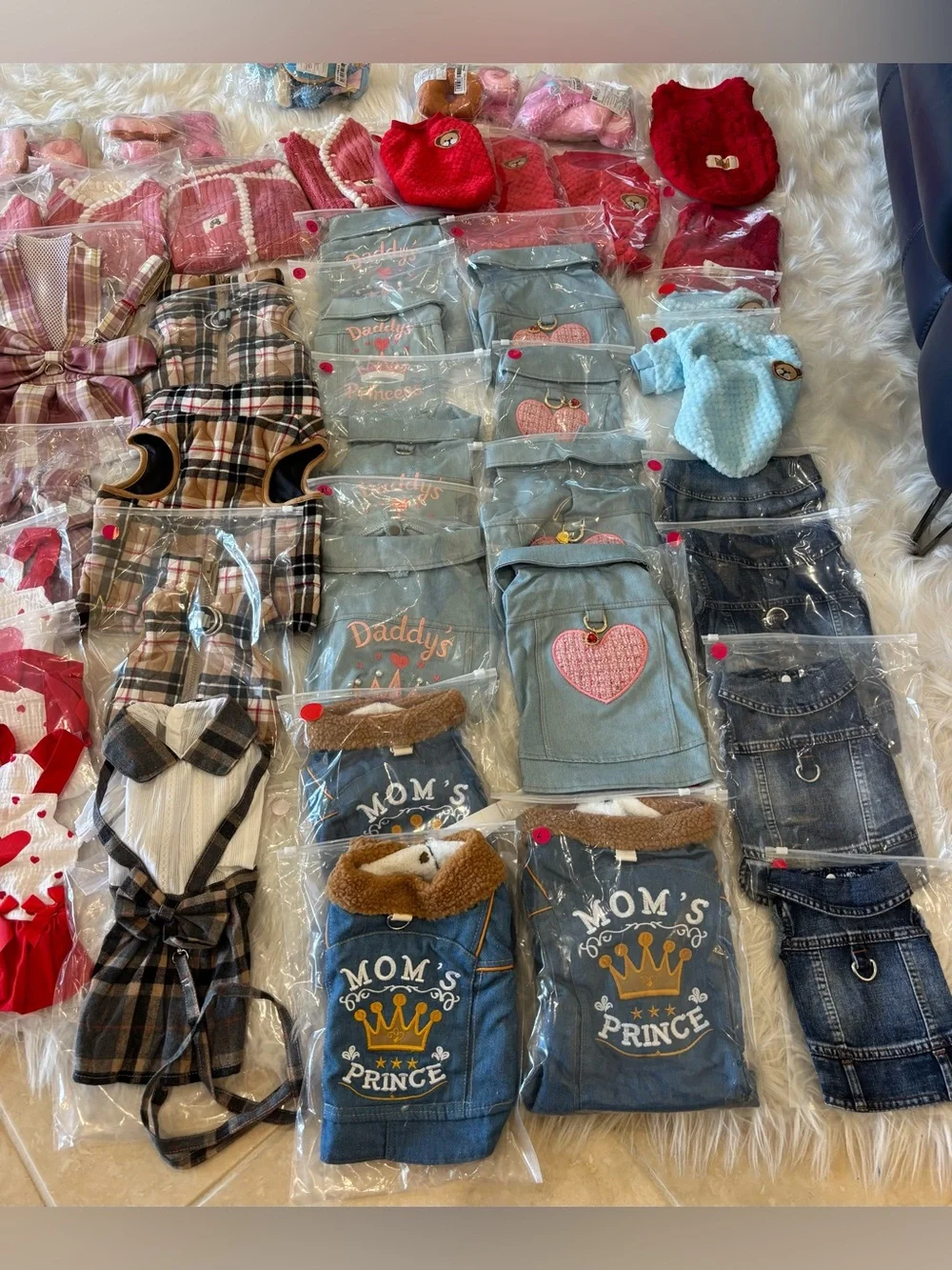 Assorted Small Pet Clothing Bundle - Make An Offer 89 Pieces. - Picture 3 of 7